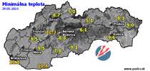 Minimálna teplota - dnes (29.05.2023)